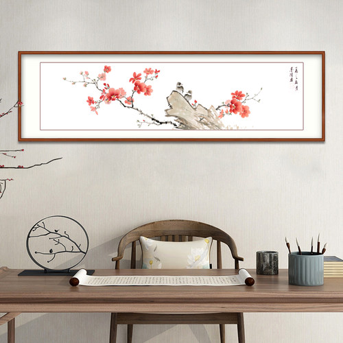 钦若客厅新中式手绘国画装饰画