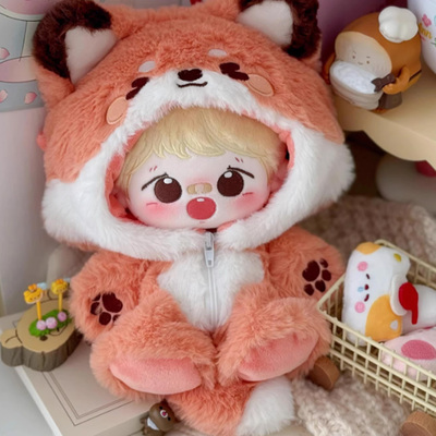 娃衣20cm厘米小狐狸可爱玩偶毛绒棉花娃娃衣胖胖体秋冬款替换套装