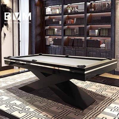 诺亚美式实木家用台球桌美式花式九球黑八高端桌球台标准型