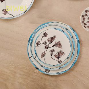 比利时Serax Marni联名款山茶花系列咖啡杯碟盘碗套装茶杯陶瓷