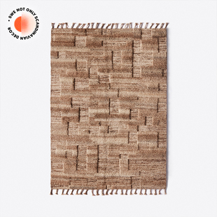西班牙Dusty Deco Bellver Rug羊毛氛围地毯手工编织立体图案客厅