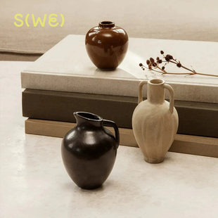 古希腊风 迷你小花瓶 釉面陶瓷摆件北欧花器器皿 Ary Fermliving