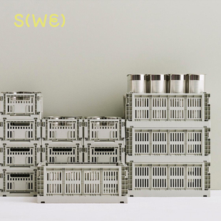 收纳筐 Crate北欧简约 可折叠 组装 推车 丹麦HAY 收纳推车 Colour