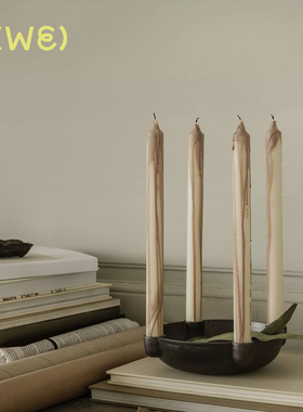 丹麦Fermliving Dryp Candles系列 多色装饰蜡烛两支装 北欧 蜡烛