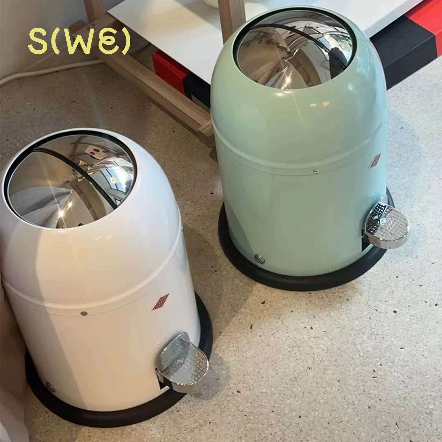 德国 wesco MASTER骑士桶脚踏式垃圾桶开合式带盖客厅卫生间简约