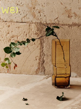 25年新品丹麦Fermliving Muro Vase 口吹玻璃花瓶建筑感器皿花器