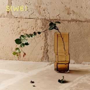 Vase Muro 口吹玻璃花瓶建筑感器皿花器 丹麦Fermliving 25年新品