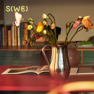 HAY Indian Steel Pitcher 水壶 大容量不锈钢家用厨房洒水壶花瓶