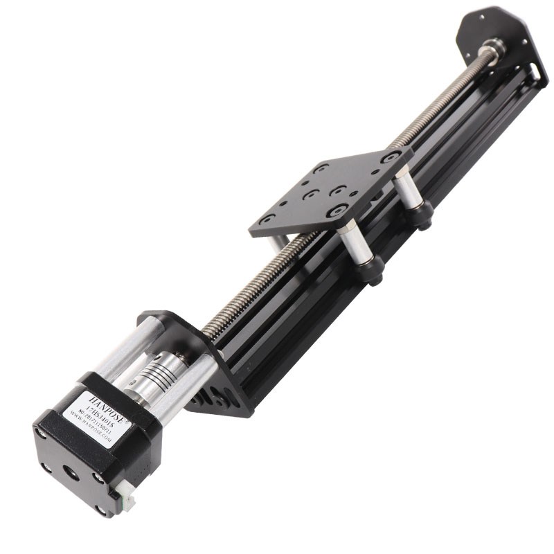 HPV4直线丝杆导轨 精密42步进电机滑台模组 可定制行程 总长378mm