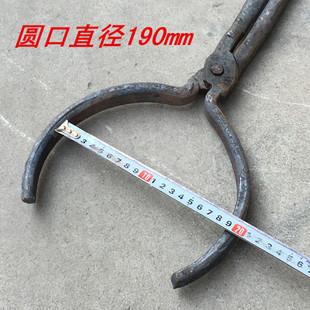 包邮棒钳子铝棒夹石墨坩埚钳圆口钳铝锭火钳打夹热铁钳80-200mm