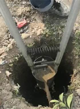 对铲子夹锹掏土挖坑电力施工具挖洞神器电杆勺子洛阳铲打洞电线杆