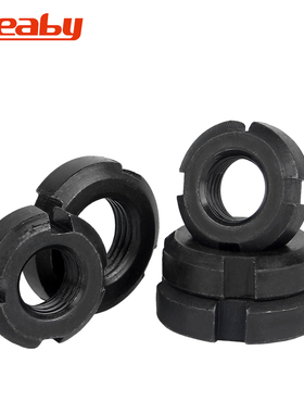 圆螺母/开槽螺母/止退螺帽/四槽螺丝帽M10M12M16M20-M60国标GB812