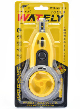 Wately威特力 自动卷线墨斗 墨汁打线器 自动木工墨斗 1015