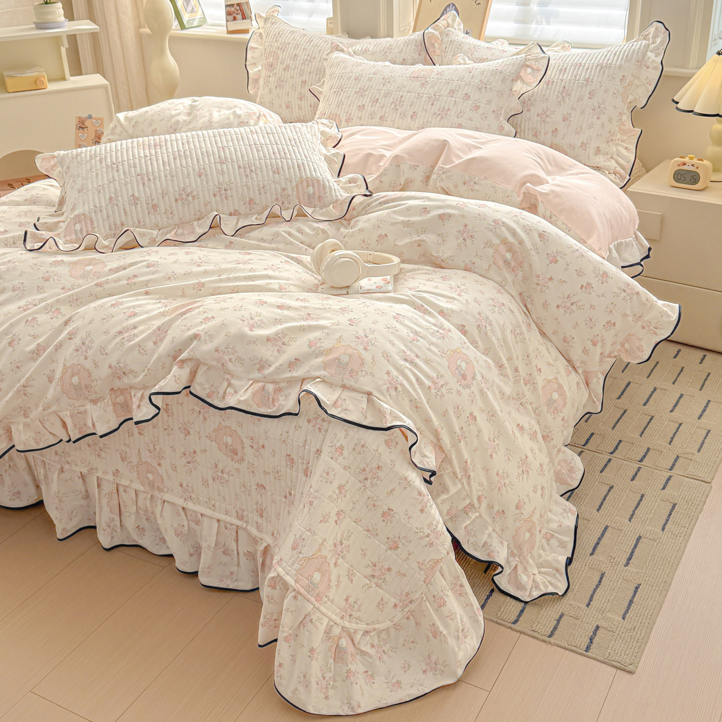 纯棉床单四件套床盖款2026新款全棉被套罩宿舍单人三件套床上用品,床上用品,床品套件/四件套/多件套,淘宝优惠券,粉丝福利购,淘宝优惠卷