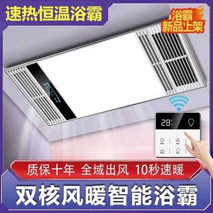 风暖排气扇照明一体取暖器浴霸集成吊顶换气扇老式照明灯浴室开关