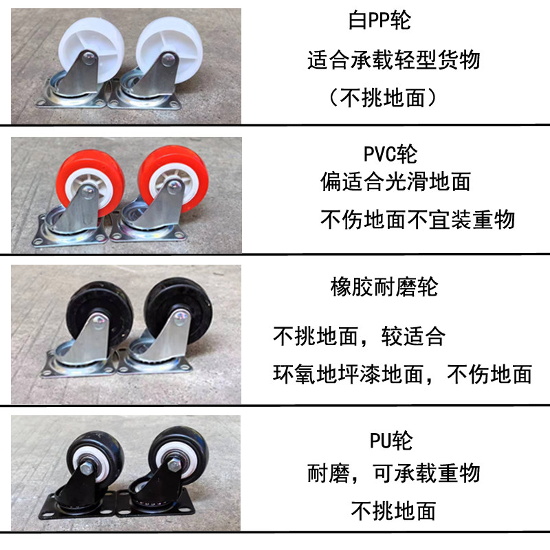 周转箱专用塑料底部滑轮聚氨酯