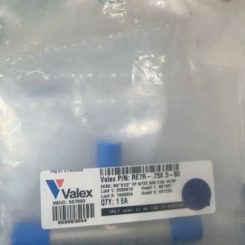 原包装 Valex  316L EP级三通 3/4*1/