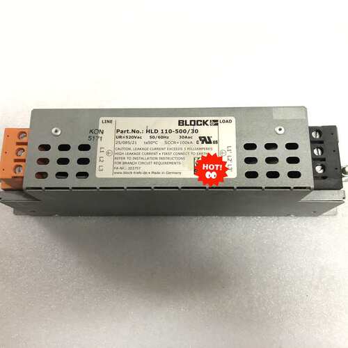 BLOCK电源滤波器HLD110-500/30  价