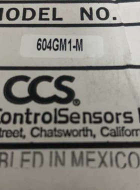 CCS压力开关604GM1-M
