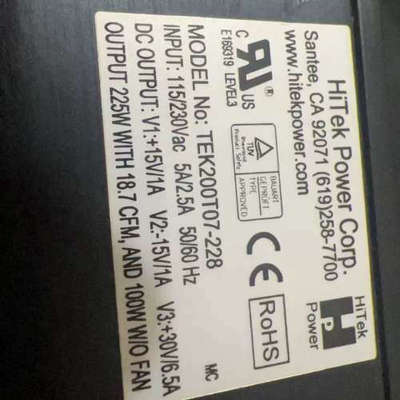HiTek Power Corp电源TEK200T07-22
