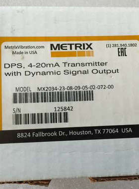 metrix前置器MX2034-23-08-09-05-02