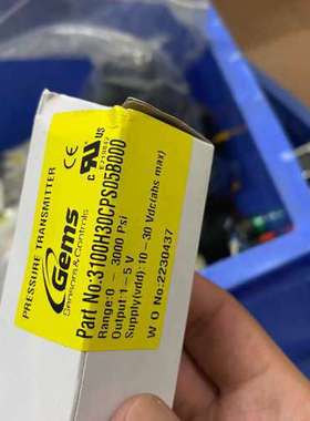 Gems捷迈（9.25）压力传感器3100H30CPS05B