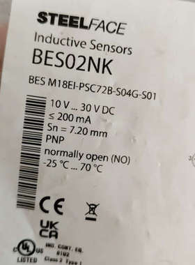 巴鲁夫 BES02NK，BES M18EI-PSC72B-S