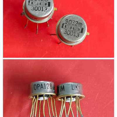 金封单运放，OPA128JM，产地UK，共有6只三对同批号长