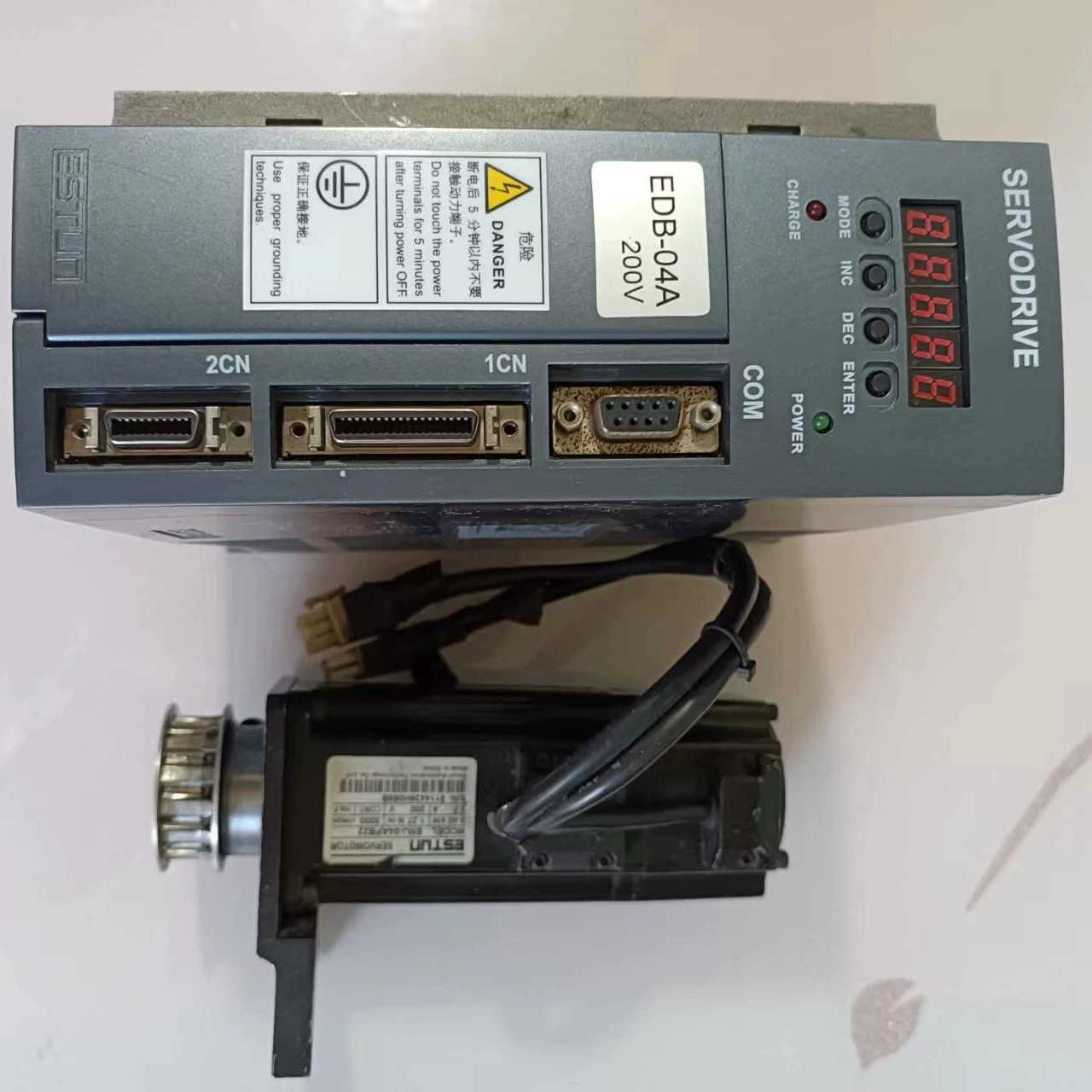 拆机埃斯顿伺服套装EDB-04APA+EMJ-04APB22