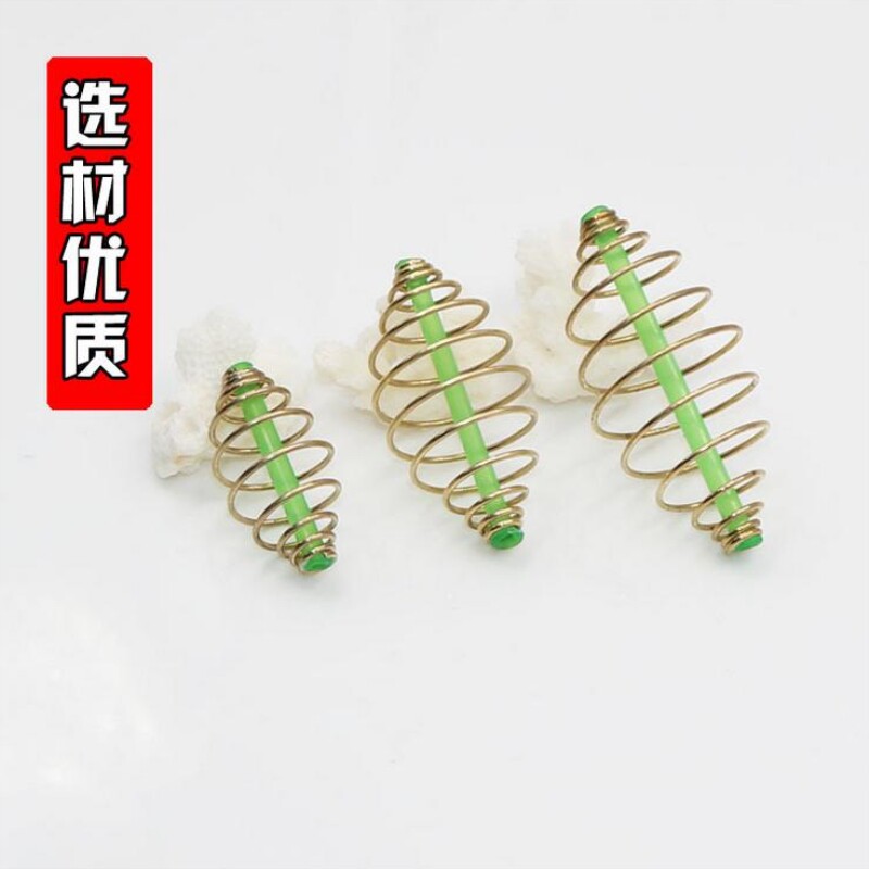 钓鲢鳙小弹簧饵笼手竿托饵器鲢鳙线组专用爆炸钩腰鼓钓鱼配件