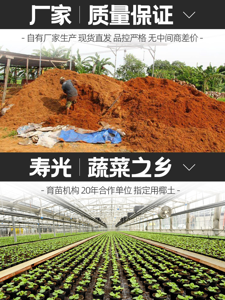 椰砖营养土养花通用型脱盐种植椰壳砖阳台种菜土壤大块耶糠砖