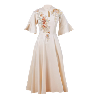 中式伴娘服2025新款冬装姐妹团礼服小个子平时可穿大码旗袍伴娘裙