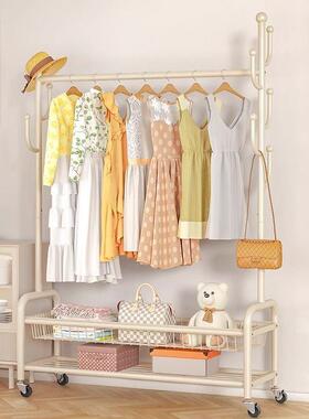 衣架落地卧室2025新款晾衣架立式家用可移动衣帽架宿舍挂衣服阳