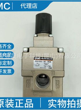 SMC原装正品日本VEX1333-04-BGN大流通能力阀 精密减压阀实物拍摄