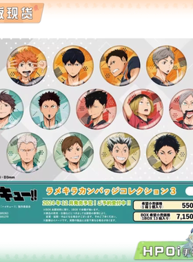 【Hpoi现货】Ensky 排球少年 裁判员ver 闪吧唧徽章 第三弹 周边