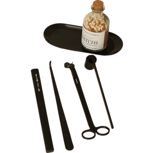 香薰蜡烛工具香氛点火器灭烛铃灯芯修建灭烛勾灭烛罩高级diy托盘