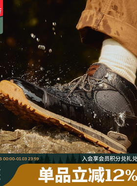 Danner丹纳男防水抓地耐磨舒适黑色中帮户外登山徒步鞋Jag II