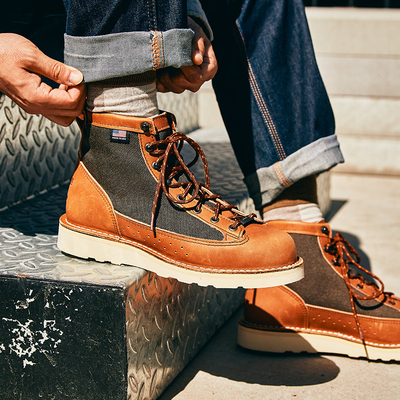 danner丹纳男防水户外美式工装靴