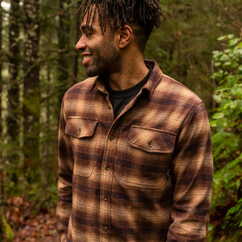 danner法兰绒衬衫翻领长袖男款