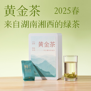 2025年黄金茶 保靖明前头采绿茶 鲜嫩鲜爽 60g/盒 一叶归真