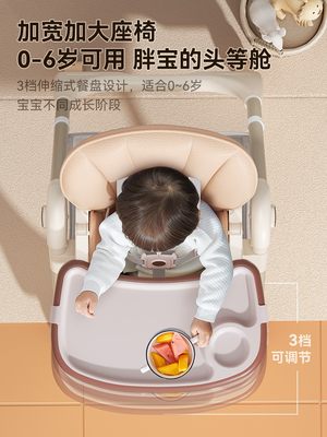 06岁宝宝餐椅便捷式婴幼儿吃饭椅子可折叠儿童餐桌椅多功能饭桌