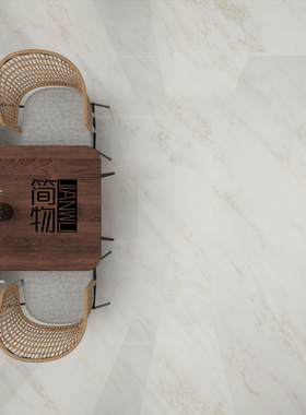 简一大理石瓷砖皇家白玉同款密缝连纹铺贴亮面9001800通体砖地砖