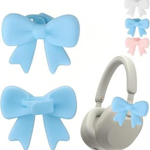 跨境TK可爱精美潮Silicone Earphone Accessories蝴蝶结耳机配件