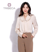 TRIBECA翠贝卡商场同款 女 百搭显瘦通勤衬衫 秋季 长袖