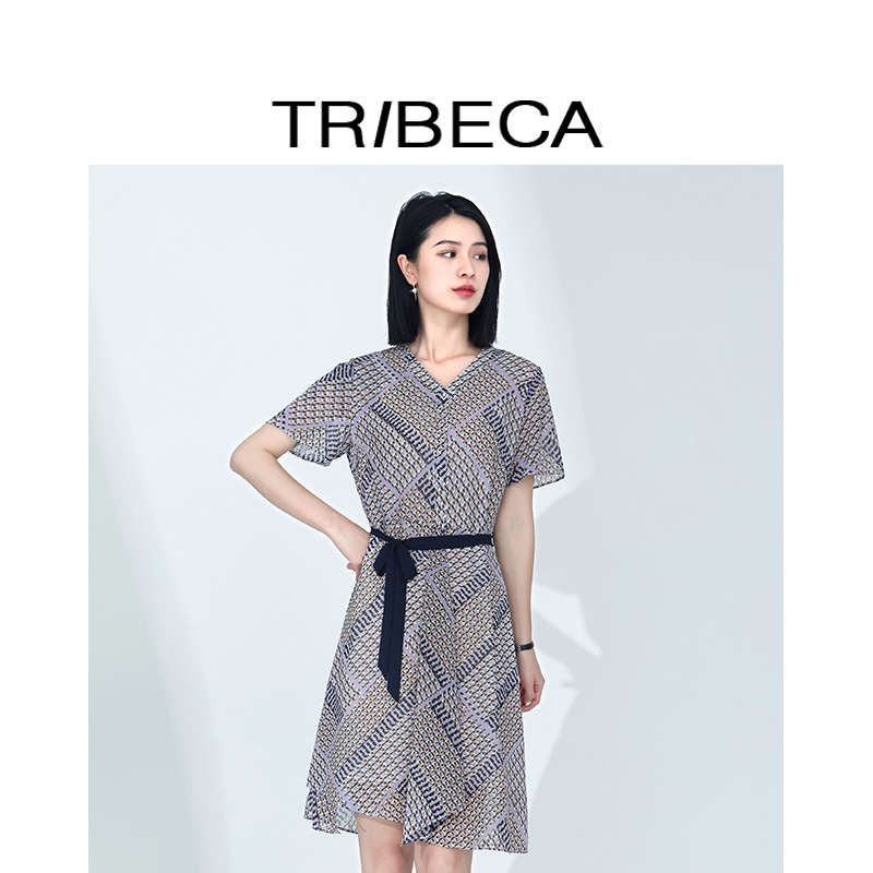 TRIBECA翠贝卡气质雪纺连衣裙