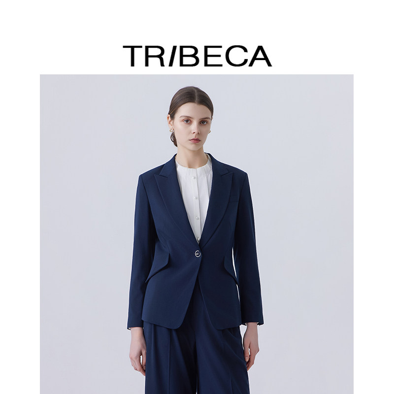 翠贝卡通勤长袖西服外套