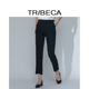 TRIBECA翠贝卡早秋商场同款 通勤女裤 纯色显瘦九分休闲裤 直筒裤