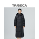 TRIBECA翠贝卡2024商场新款 冬鸭绒中长保暖磁吸扣休闲羽绒服