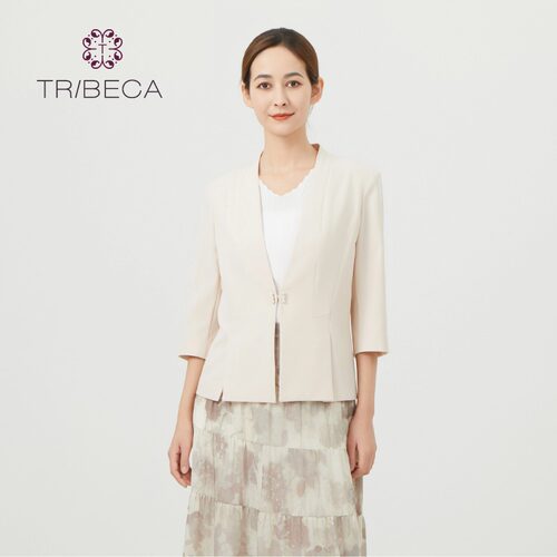 翠贝卡职业休闲七分袖小西服