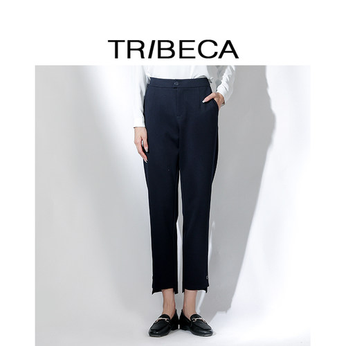 TRIBECA/翠贝卡九分裤不规则